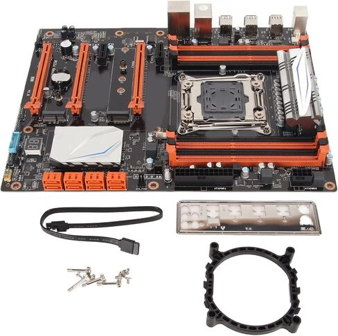 ATX Computer Motherboard, DDR3 3 PCIe Slots SATA3.0 M.2 NVME 256GB USB3.0 SATA3.0 M.2, LGA 2011 Motherboard Mainboard for Computer PC in Saudi Arabia