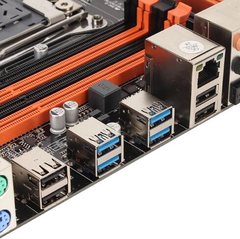 ATX Computer Motherboard, DDR3 3 PCIe Slots SATA3.0 M.2 NVME 256GB USB3.0 SATA3.0 M.2, LGA 2011 Motherboard Mainboard for Computer PC in Saudi Arabia