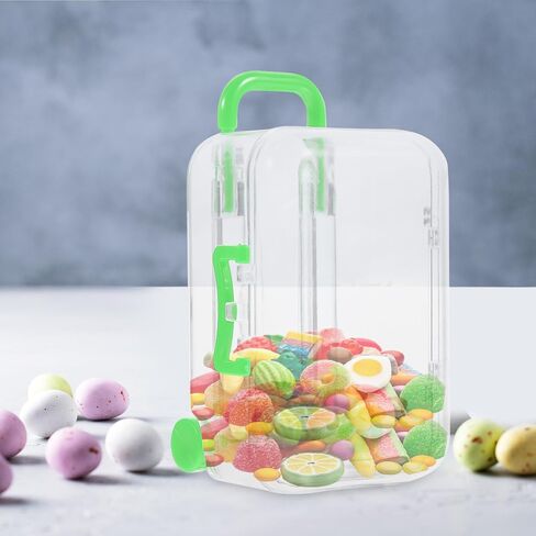 HOMSFOU 12pcs Suitcase Candy Box Mini Trunk Mini Clear Trunk Party Decorations Mini Suitcase Decor Wedding Favor Boxes Party Favor Boxes Mini Boxes for Traveling Case Toy in Saudi Arabia