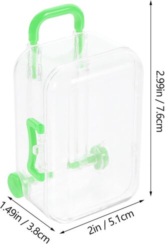 HOMSFOU 12pcs Suitcase Candy Box Mini Trunk Mini Clear Trunk Party Decorations Mini Suitcase Decor Wedding Favor Boxes Party Favor Boxes Mini Boxes for Traveling Case Toy in Saudi Arabia