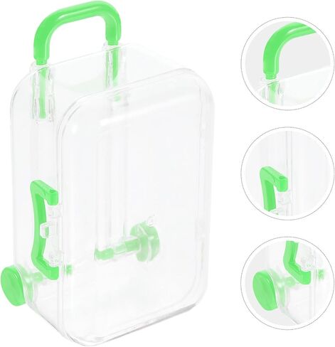 HOMSFOU 12pcs Suitcase Candy Box Mini Trunk Mini Clear Trunk Party Decorations Mini Suitcase Decor Wedding Favor Boxes Party Favor Boxes Mini Boxes for Traveling Case Toy in Saudi Arabia