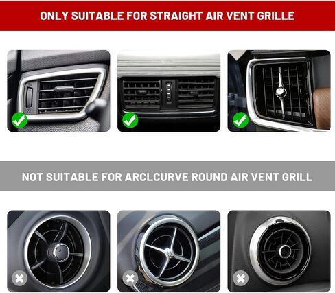 10 قطع من زخرفة منفذ تهوية السيارة اللامعة، وأحجار الراين اللامعة من إكسسوارات السيارات لمكيف الهواء، وشريط تزيين داخلي للسيارة لتصفيف السيارة (أسود) in Kuwait