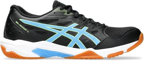 ASICS Men's GEL-ROCKET 11 Volleyball Shoes, 9.5, BLACK/WATERSCAPE in Saudi Arabia