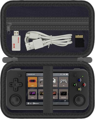 HESPLUS Travel Hard Case for RG35XX H Retro Handheld Game Console, Handheld Emulator Console Holder Organizer, Portable Mini Game Player Storage Bag for Games Cards, Cable (Case Only) in Saudi Arabia