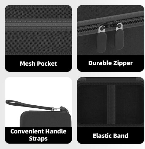 HESPLUS Travel Hard Case for RG35XX H Retro Handheld Game Console, Handheld Emulator Console Holder Organizer, Portable Mini Game Player Storage Bag for Games Cards, Cable (Case Only) in Saudi Arabia