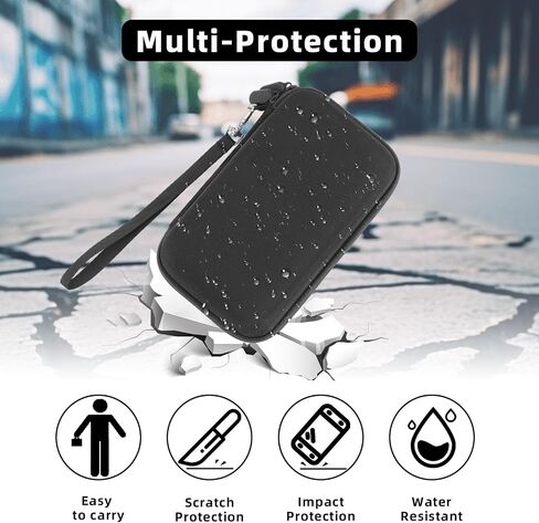 HESPLUS Travel Hard Case for RG35XX H Retro Handheld Game Console, Handheld Emulator Console Holder Organizer, Portable Mini Game Player Storage Bag for Games Cards, Cable (Case Only) in Saudi Arabia