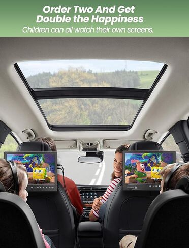 مشغل DVD للسيارة مقاس 12.5 بوصة مع سماعة رأس، ومشغل DVD للسيارة مع مدخل HDMI، ومدخل قرص من نوع الشفط، ومشغل DVD لمسند الرأس يدعم فيديو 1080P، وخالي من المنطقة، والذاكرة الأخيرة، ومدخل/مخرج AV، وبطاقة USB/SD in Kuwait