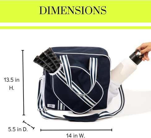 XL Pickleball Bag-Durable Pickleball Bags-Pickleball Paddle Bag- Pickleball Bags for Women-Pickleball Bags for Men- Pickle Ball Bag with Insulated Drink Cooler Bag Fence Hooks, Padded Shoulder Strap in Saudi Arabia