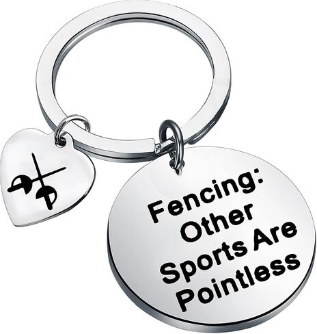 HOLLP Fencer Jewelry المبارزة الرياضات الأخرى هي هدية سياج سلسلة مفاتيح لا معنى لها لمحبي فريق المبارزة in Saudi Arabia