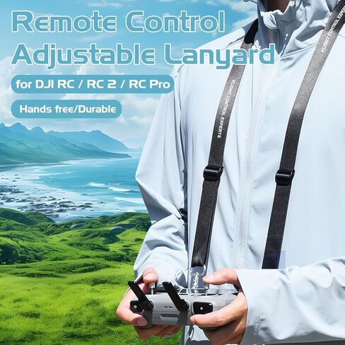 حبل للرقبة لجهاز التحكم DJI RC/RC 2/RC Pro، حزام كتف قابل للتعديل من النايلون لملحقات DJI Mini 4 Pro/Mini 3 Pro/Air 3/Mavic 3 Pro/Mavic 3 Classic/Mavic 3 Cine in Saudi Arabia