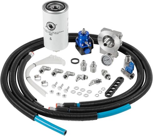 3405 وعاء فلتر الوقود طقم إرجاع منظم OBS مناسب لـ 1994-1997 Ford F250 F350 7.3L Powerstroke in Kuwait