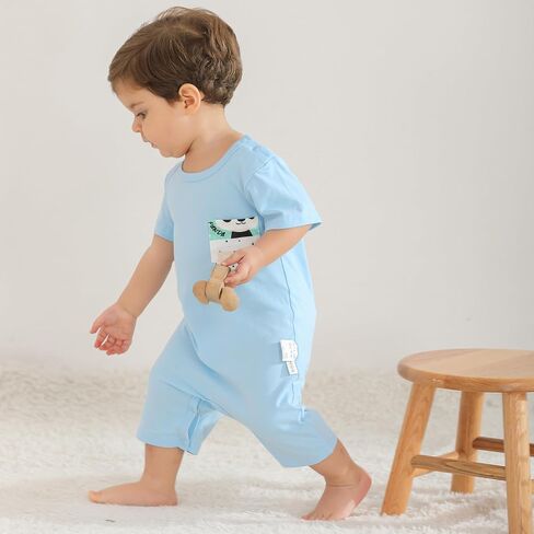 Infant Baby Boy Girl 2-Pack Short Sleeve Bodysuits Cotton Soft Rompers Summer Clothes in Saudi Arabia
