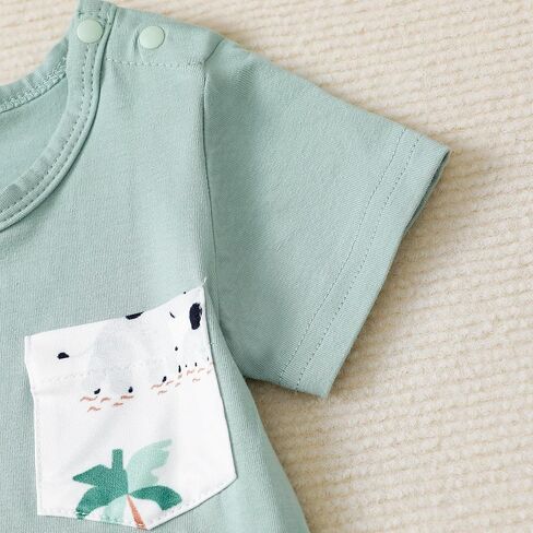 Infant Baby Boy Girl 2-Pack Short Sleeve Bodysuits Cotton Soft Rompers Summer Clothes in Saudi Arabia