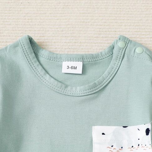 Infant Baby Boy Girl 2-Pack Short Sleeve Bodysuits Cotton Soft Rompers Summer Clothes in Saudi Arabia