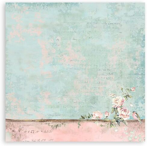 Stamperia International Mini Scrapbooking Pad-Double Sided Sheets-Backgrounds-Sweet Winter, Multicoloured, 8 x 8 inches in Saudi Arabia
