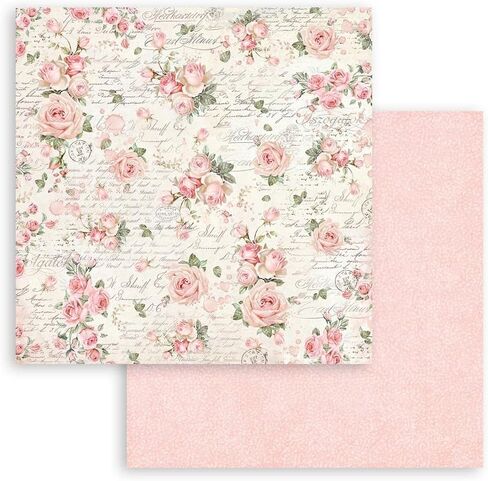 Stamperia International Mini Scrapbooking Pad-Double Sided Sheets-Backgrounds-Sweet Winter, Multicoloured, 8 x 8 inches in Saudi Arabia