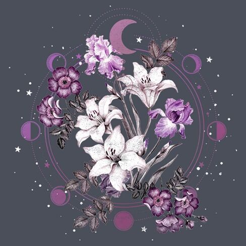 Fifth Sun Floral Moon Women's Fast Fashion Racerback Tank Top in Saudi Arabia