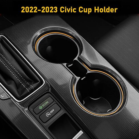 متوافق مع حامل أكواب هوندا سيفيك 2022 2023 2024، حامل أكواب وحدة التحكم المركزية سيفيك 2022 2023 2024 11th، حاملات أكواب TPE لملحقات سيفيك 2022 2023 2024 (غير مناسبة سيفيك سي) in Kuwait
