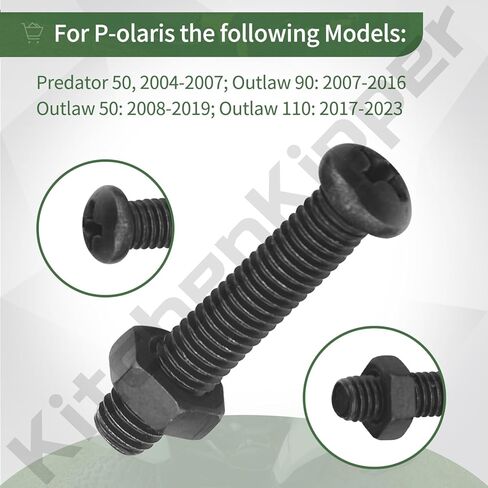 0455403 & 0451788 برغي مع إيقاف صمام الخانق متوافق مع مركبة P-olaris، يناسب طراز Sportsman 90/110، Outlaw 50/90/110، Predator 50، يستبدل in Kuwait