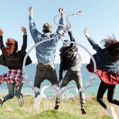 حجر الراين إنفينيتي الحب الذي لا نهاية له رمز سحر موصلات سوار قابل للتعديل in Kuwait