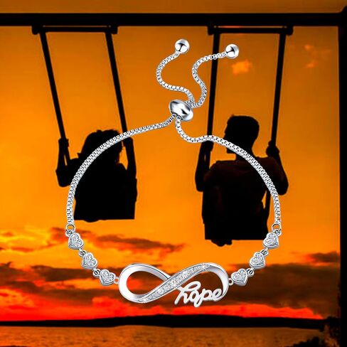 حجر الراين إنفينيتي الحب الذي لا نهاية له رمز سحر موصلات سوار قابل للتعديل in Kuwait