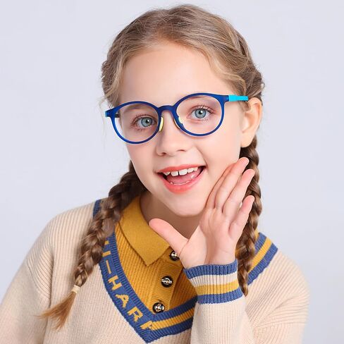 Kids Blue Light Blocking Glasses For Girls And Boys Computer Blue Light Blocking Eyeglasses For Age 4-13 in Saudi Arabia