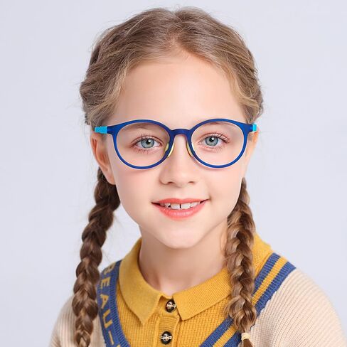 Kids Blue Light Blocking Glasses For Girls And Boys Computer Blue Light Blocking Eyeglasses For Age 4-13 in Saudi Arabia