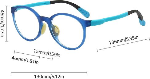 Kids Blue Light Blocking Glasses For Girls And Boys Computer Blue Light Blocking Eyeglasses For Age 4-13 in Saudi Arabia