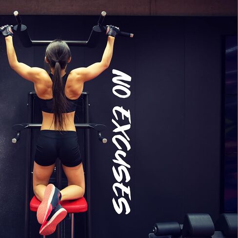White Motivational Wall Stickers, Gym Wall Decals, Inspirational Wall Decor, Home Gym Wall Art, Workout Motivational Wall Art, Fitness Sports Vinyl Quote Removable (Discipline = Freedom White) in Saudi Arabia