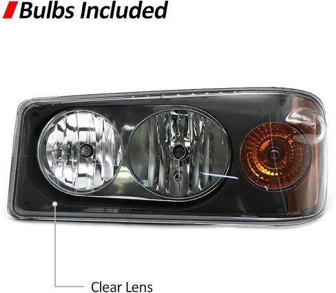 Headlight Assembly Fit for Mack Granite GU713, A Pair of Headlight Assemblies Both Sides Compatible with Select Mack Model in Saudi Arabia