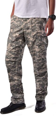 BACKBONE Mens Casual Street Fashion Camo Cargo Pants Army Combat Military BDU Pants Work Hunt Pants in Kuwait