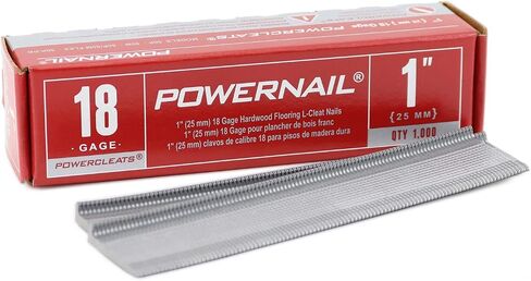 Powernail L100185 18 Gauge 1 Inch Length L-Cleat Nail for Wood Flooring (1 Case of 5-1000 ct. boxes) in Kuwait