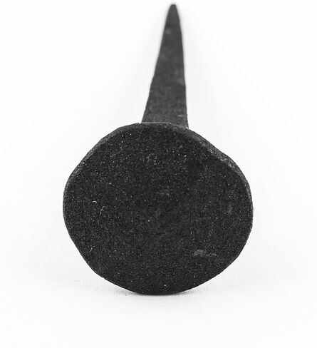 Renovators Supply Manufacturing Clavos Nails 2.8 in. Black Wrought Iron Decorative Round Pyramid Head Nails for Barn, Gate, Window Shutter Or Doors with Black Powder Coat Finish in Saudi Arabia