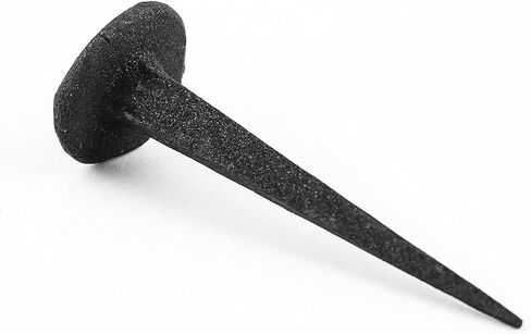 Renovators Supply Manufacturing Clavos Nails 2.8 in. Black Wrought Iron Decorative Round Pyramid Head Nails for Barn, Gate, Window Shutter Or Doors with Black Powder Coat Finish in Saudi Arabia