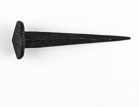 Renovators Supply Manufacturing Clavos Nails 2.8 in. Black Wrought Iron Decorative Round Pyramid Head Nails for Barn, Gate, Window Shutter Or Doors with Black Powder Coat Finish in Saudi Arabia