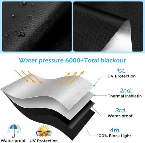 Blackout Curtains for Bedroom, 100% Blackout Window Blinds for Baby Nursery, Bedroom, Window, Dorm Room, Office Use (57“x 79") in Saudi Arabia