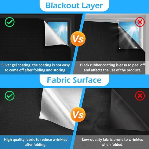 Blackout Curtains for Bedroom, 100% Blackout Window Blinds for Baby Nursery, Bedroom, Window, Dorm Room, Office Use (57“x 79") in Saudi Arabia