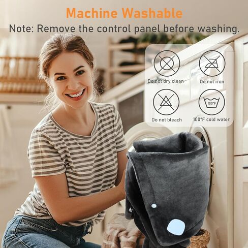 Heating Pad for Back Pain Relief - Durpeak 26"x 35" Large Weighted Electric Heating Pad for Neck and Shoulder with 10 Heating Levels and Auto Shut Off in Kuwait