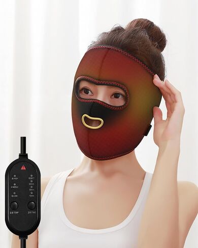 Heated Face Mask, Sinus Pressure Relief Mask, with 3 Temp and 4 Timing Settings, Extra Large Face Heating Pad for Eyes, Hormone Migraine, Tension Headache Relief in Saudi Arabia