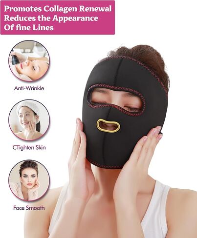 Heated Face Mask, Sinus Pressure Relief Mask, with 3 Temp and 4 Timing Settings, Extra Large Face Heating Pad for Eyes, Hormone Migraine, Tension Headache Relief in Saudi Arabia