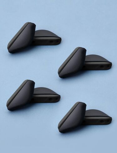 2 Pairs Upgraded Nose Pads for Oakley Turbine OO9263, Marshal MNP, Fives Squared OO9238, Chainlink OO9247, Pit Bull OO9128 Eyeglass Sunglass, Push-in Nose Piece Replacement, Black, Anti-Slip in Saudi Arabia