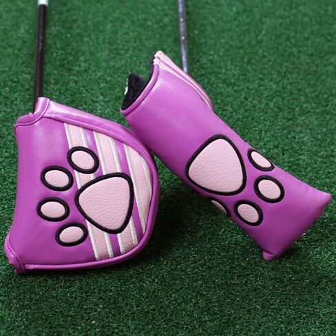Cat Paw Golf Club Head Cover Putter Headcover for Blade Mallet or Driver Style Putters Embroidered Paw Pu Leather for Scotty Ping Callaway Odyssey Putters in Saudi Arabia