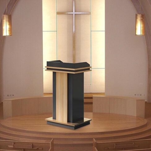 منابر منبر الكنيسة ومنصات الكنيسة والمدرسة والمكتب والمؤتمرات والمنزل حامل منصة خشبية مميزة لحفلات الزفاف والفصول الدراسية in Kuwait