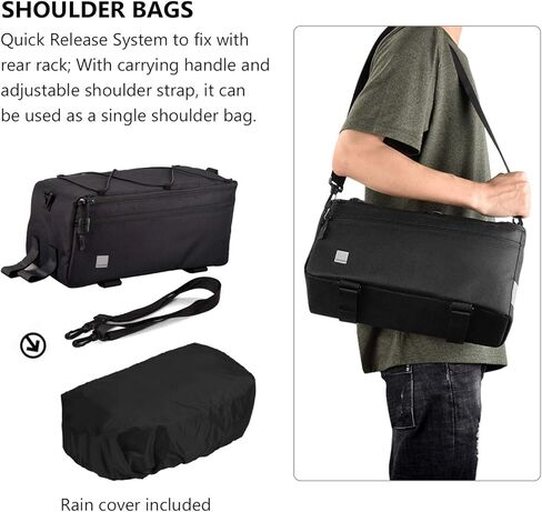 حقيبة جذع الدراجة من ArcEnCiel، مجموعة حامل المقعد الخلفي المقاومة للماء in Kuwait