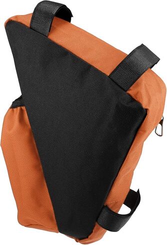 X AUTOHAUX Bike Triangle Frame Bag Front Pouch Cycling Bicycle Wedge Tube Storage Bag with Bottle Holder for Road Mountain Bikes Orange in Saudi Arabia