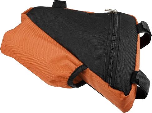 X AUTOHAUX Bike Triangle Frame Bag Front Pouch Cycling Bicycle Wedge Tube Storage Bag with Bottle Holder for Road Mountain Bikes Orange in Saudi Arabia
