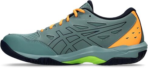 حذاء كرة الطائرة الرجالي GEL-ROCKET 11 من ASICS، مقاس 10.5، CELADON/SAFETY YELLOW in Saudi Arabia