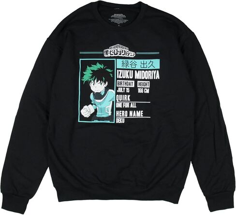سويت شيرت رجالي من Seven Times Six My Hero Academia بتصميم شخصية Deku Midoriya Anime in Saudi Arabia
