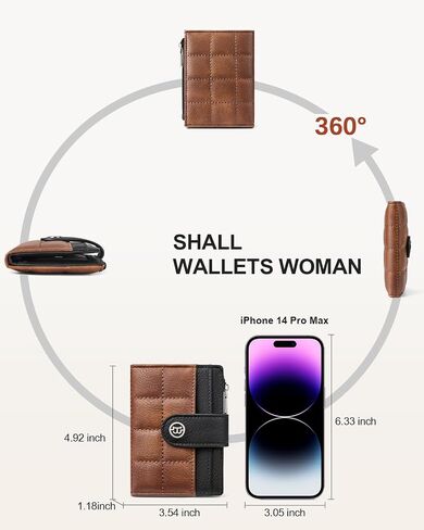 BOSTANTEN Small Sling Bag for Women ＆ Small Wallet for Women Leather RFID Blocking Card Holder in Saudi Arabia