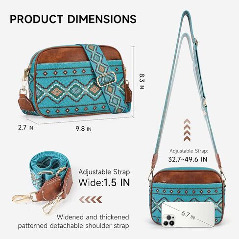MEITRUE Crossbody Bags for Women Trendy, Women's Purse lightweight Retro Style Shoulder Bag in Saudi Arabia